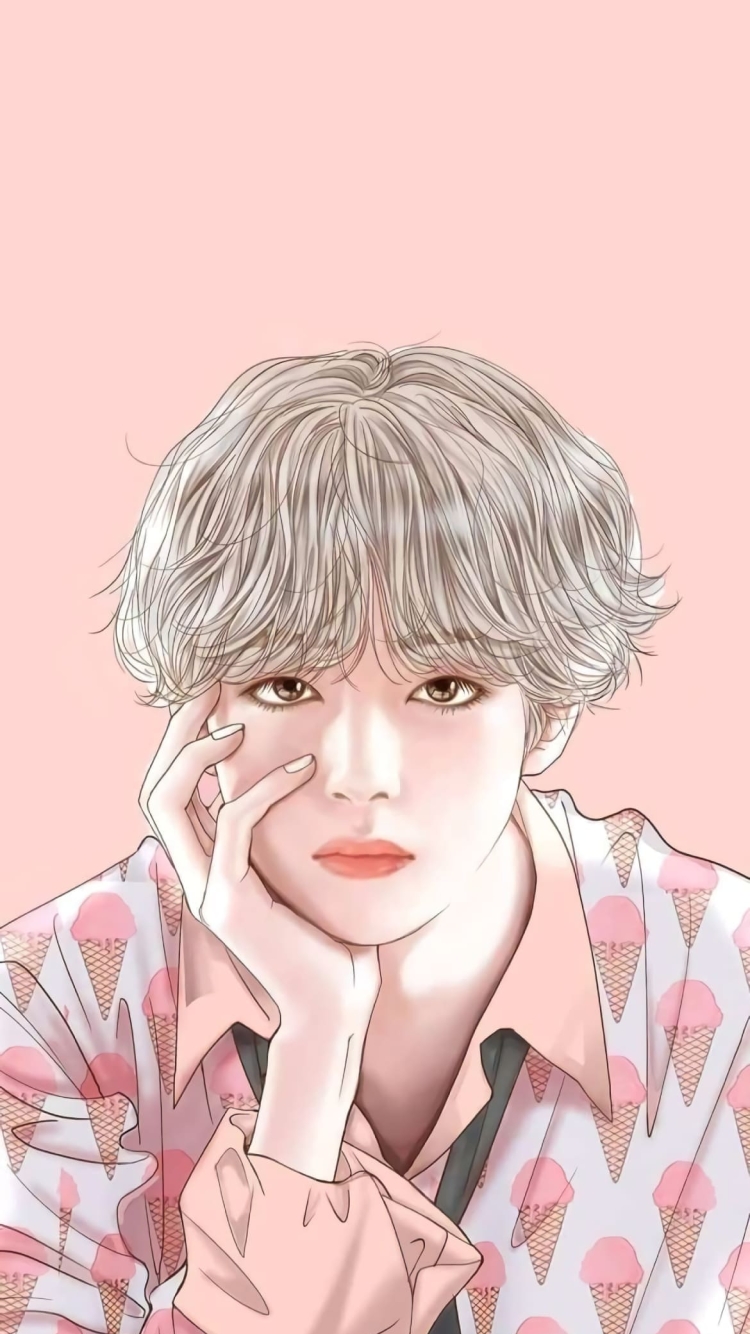 BTS V / キム・テヒョン / 防弾少年団 / 김태형 / の750 x 1334 / スマホ壁紙