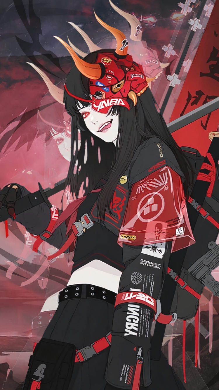 刀を持った女性 / YAIBA / かっこいいの750 x 1334 / スマホ壁紙