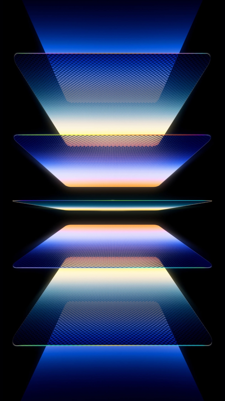 綺麗な濃い青のガラスの750 x 1334 / スマホ壁紙