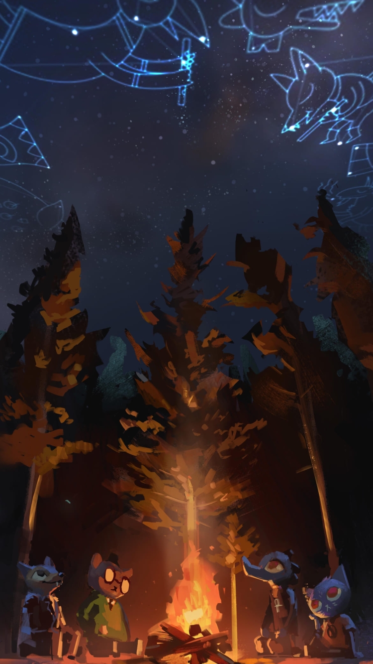 ナイト・イン・ザ・ウッズ / NIGHT IN THE WOODSの750 x 1333 / スマホ壁紙