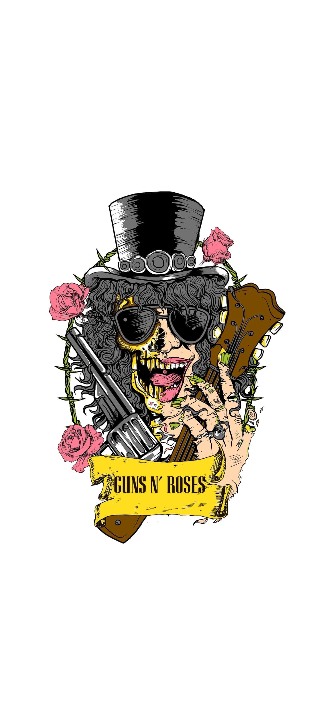 ガンズ・アンド・ローゼズ / Slash / ギタリストの1170 x 2532 / スマホ壁紙