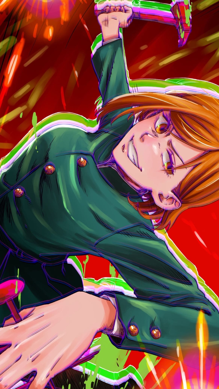 釘崎野薔薇 / 芻霊呪法(すうれいじゅほう) / 金槌 / 五寸釘の750 x 1334 / スマホ壁紙