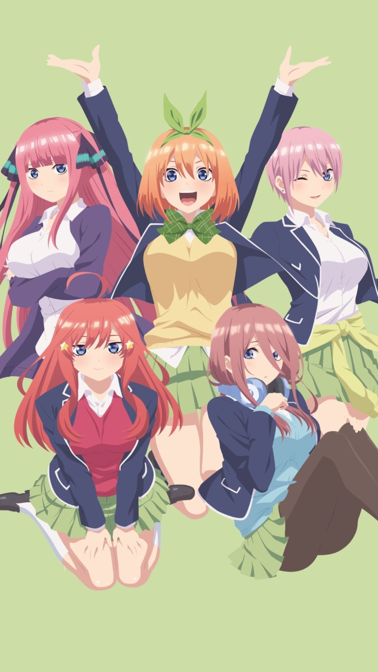 五等分の花嫁 ベクターの750 x 1334 / スマホ壁紙