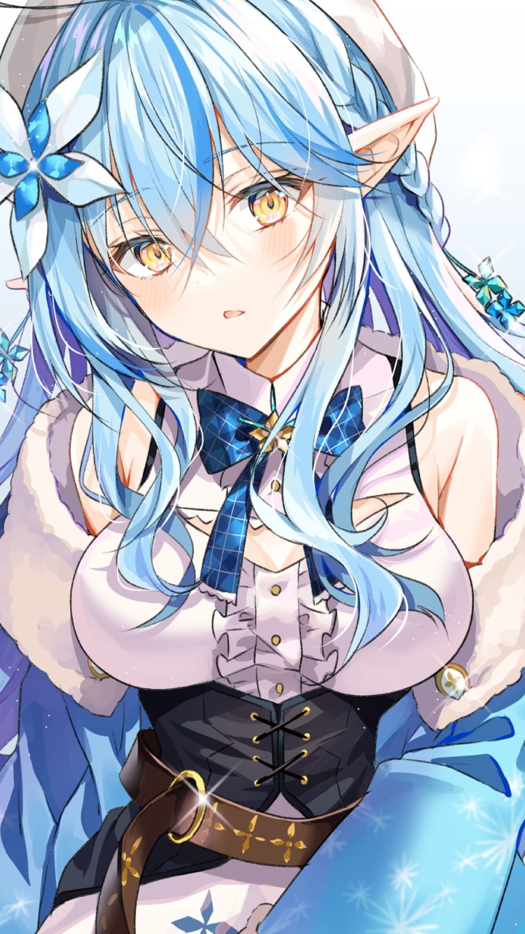 雪花ラミィ / かわいい / バーチャルYouTuber / ホロライブの750 x 1334 / スマホ壁紙