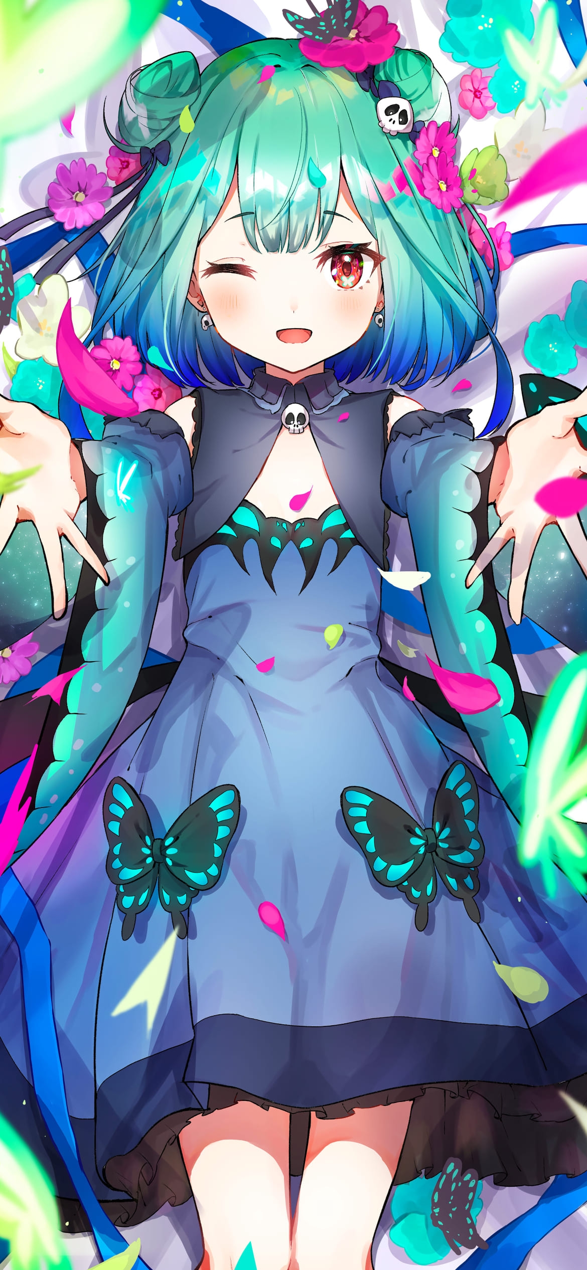 潤羽るしあ / Vtuber / ファンアートの1170 x 2532 / スマホ壁紙