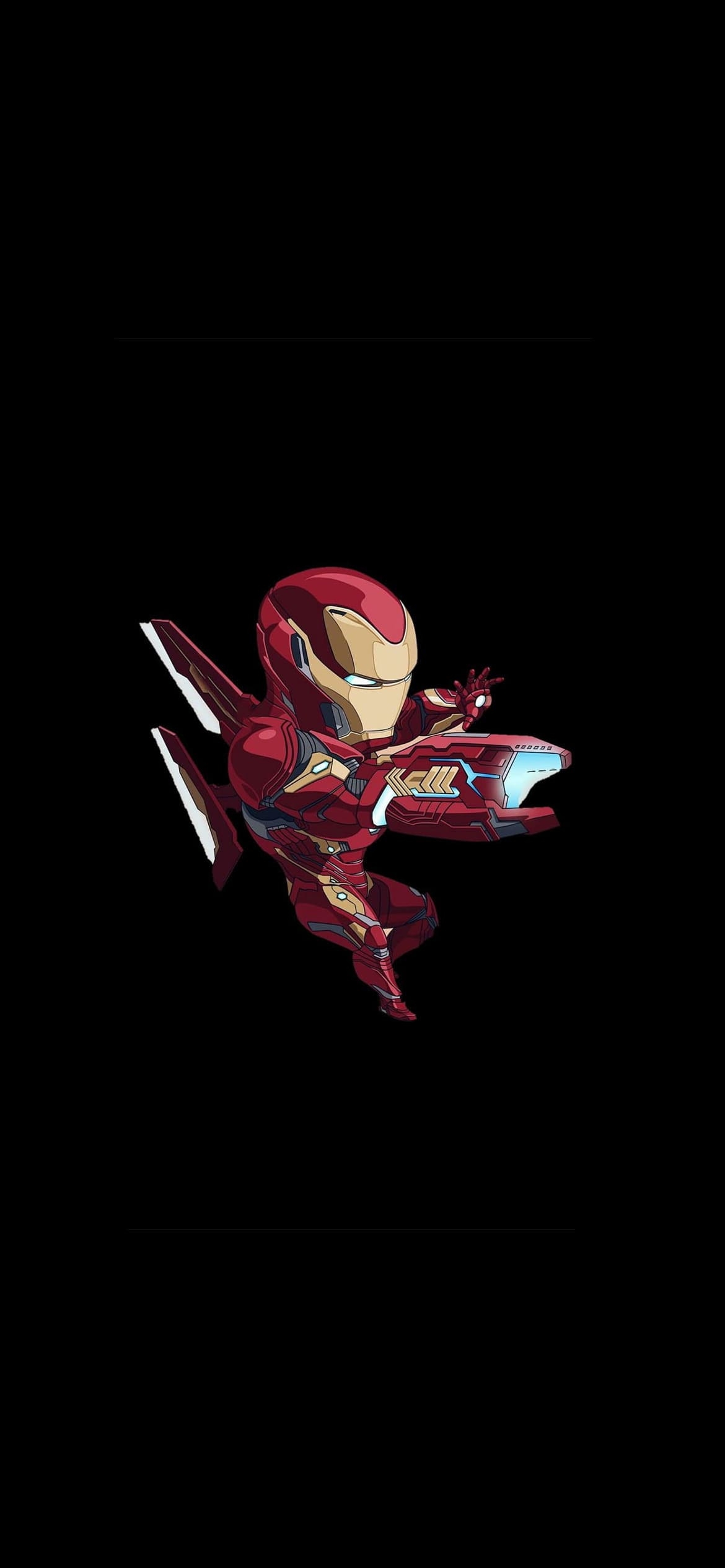 かわいいアイアンマン / cute iron manの1170 x 2532 / スマホ壁紙