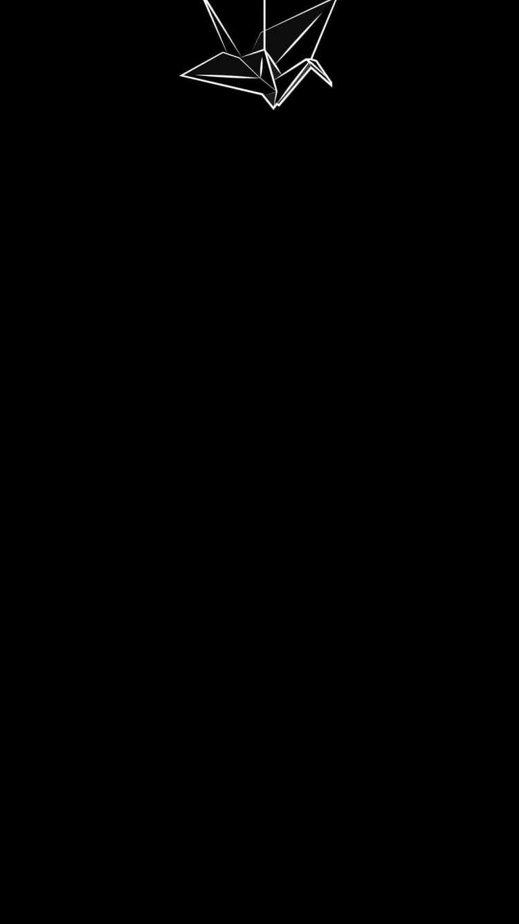 折り鶴 / 祈りの750 x 1334 / スマホ壁紙