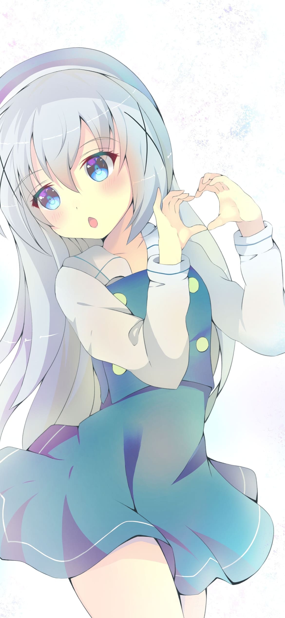 香風 智乃 / ご注文はうさぎですか? / ファンアートの1170 x 2532 / スマホ壁紙