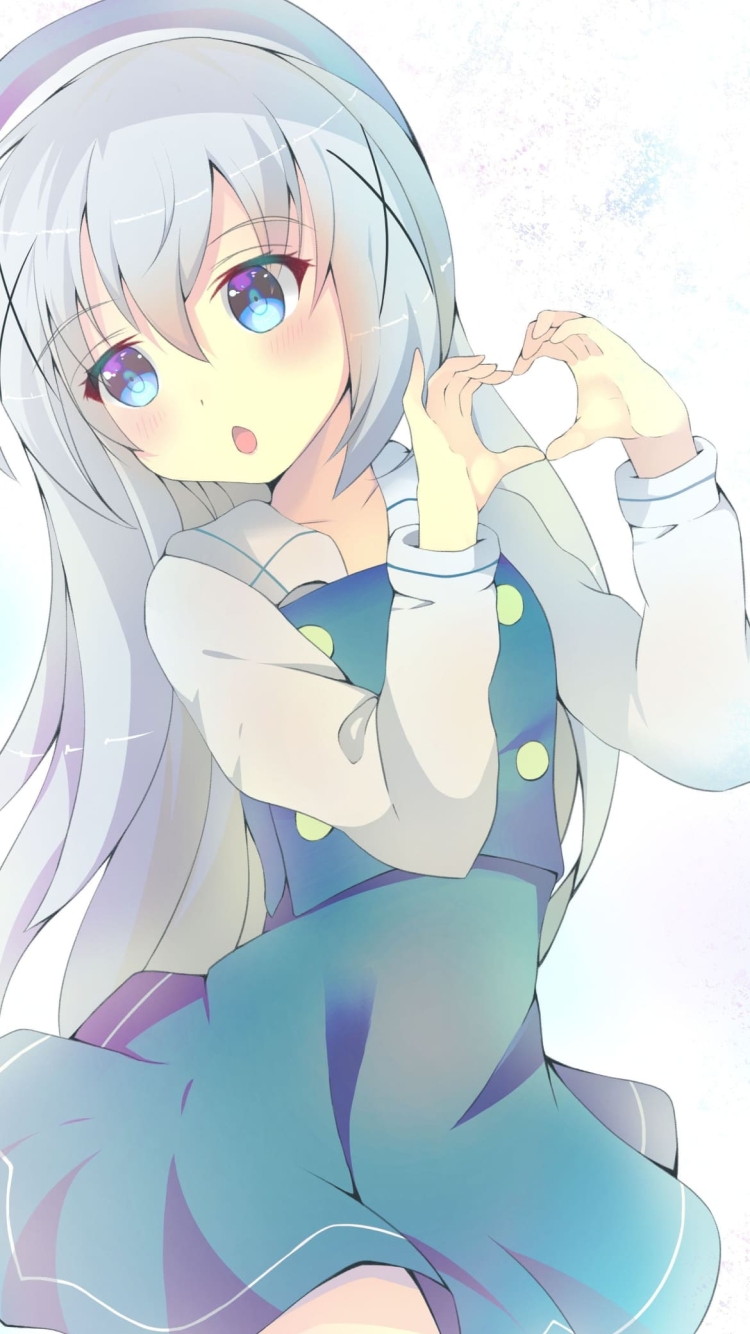 香風 智乃 / ご注文はうさぎですか? / ファンアートの750 x 1334 / スマホ壁紙