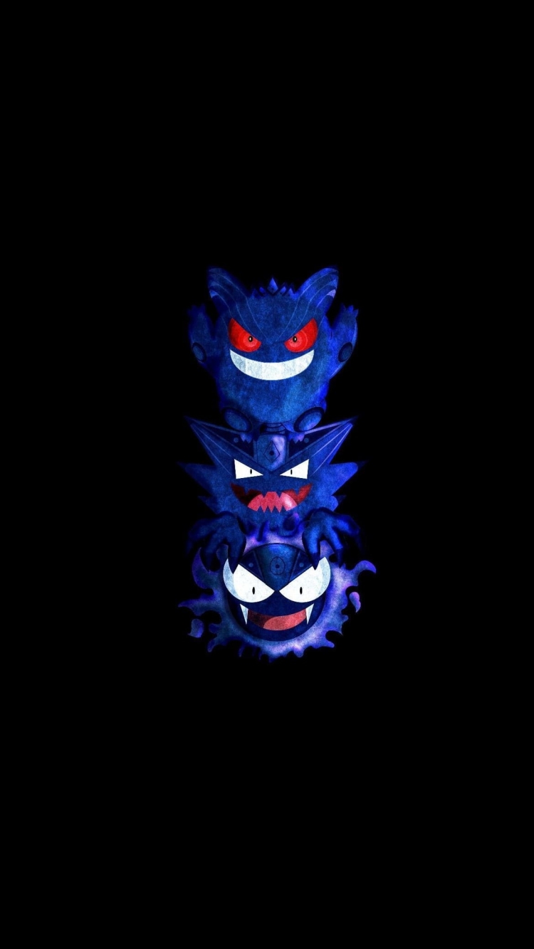 ゲンガー / ポケモン / ファンアートの750 x 1334 / スマホ壁紙