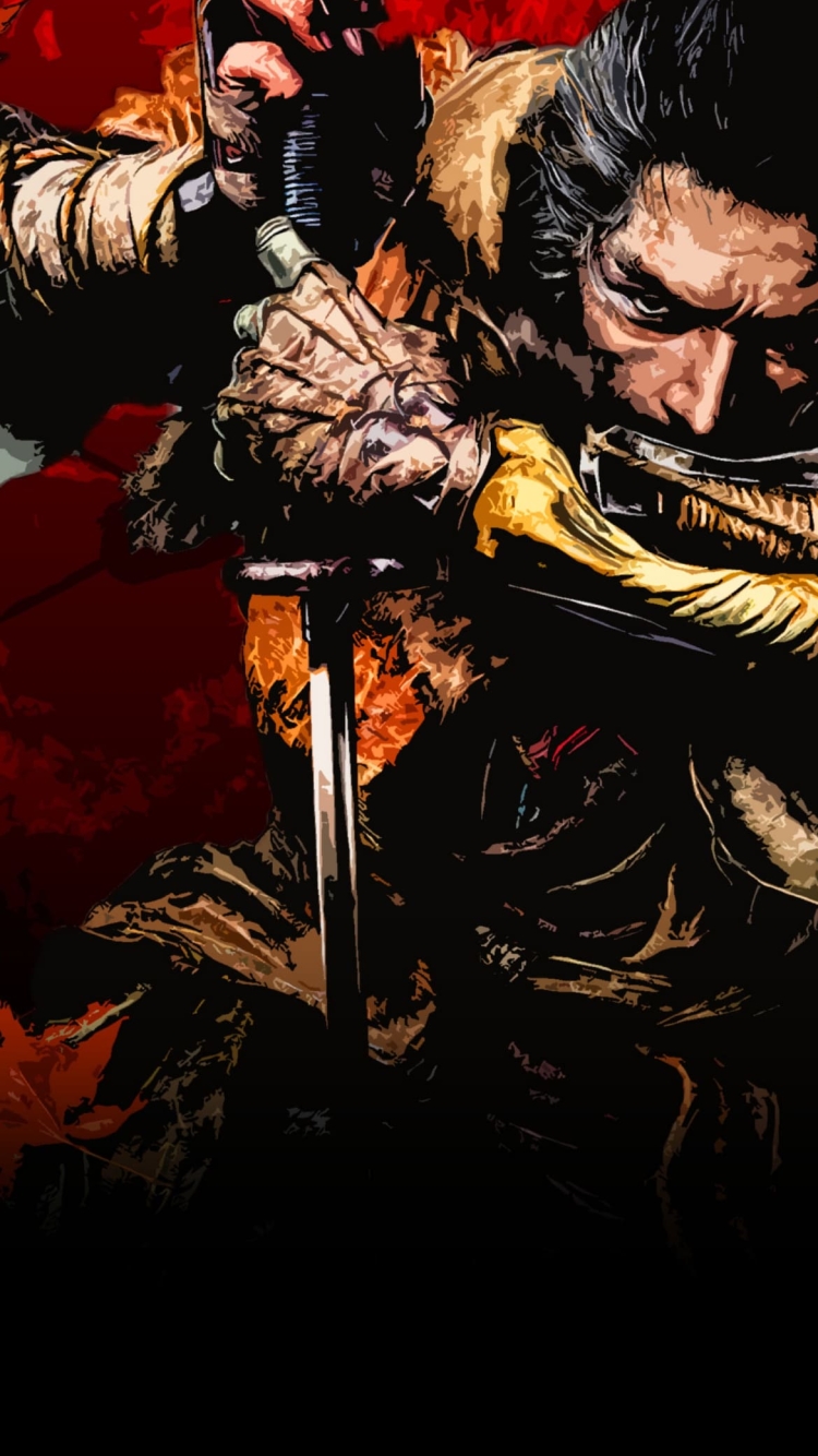 SEKIRO: SHADOWS DIE TWICE / 侍 / 隻狼の750 x 1334 / スマホ壁紙