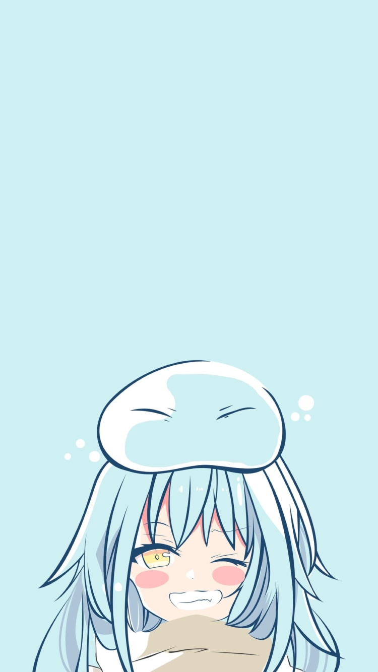 ウィンクするリムル=テンペスト / 転生したらスライムだった件 / 転スラの750 x 1334 / スマホ壁紙
