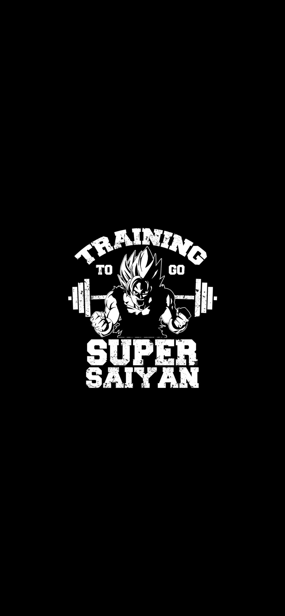 筋トレ / スーパーサイヤ人 / 悟空 / ドラゴンボール / Dragon Ballの1170 x 2532 / スマホ壁紙