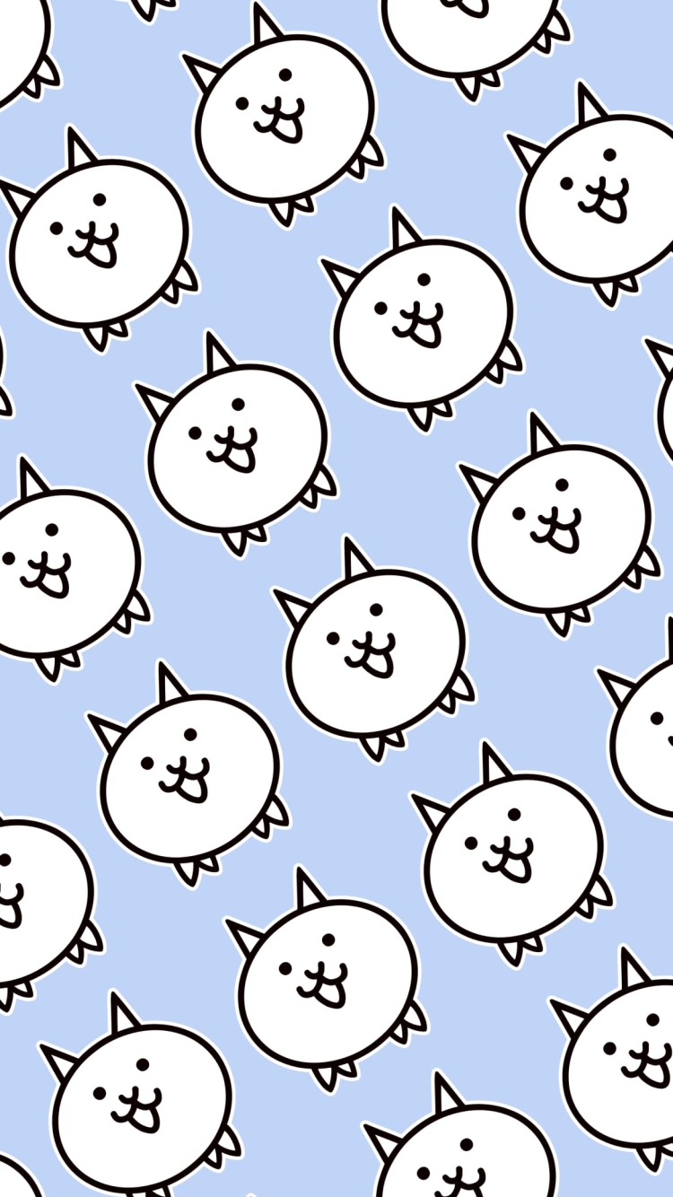 にゃんこ大戦争 青の750 x 1334 / スマホ壁紙