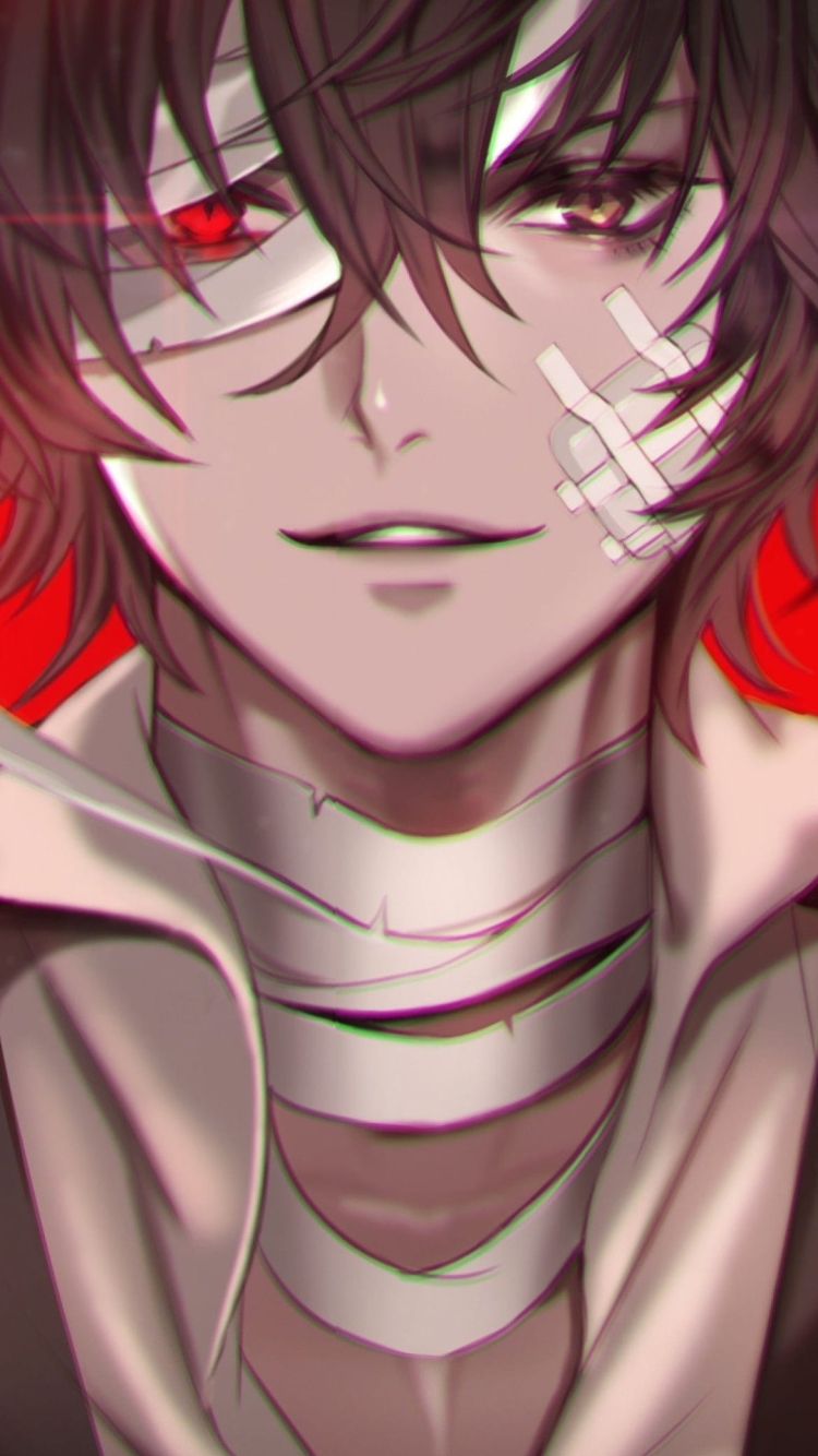 太宰 治 / 文豪ストレイドッグス / 文スト / ファンアートの750 x 1334 / スマホ壁紙