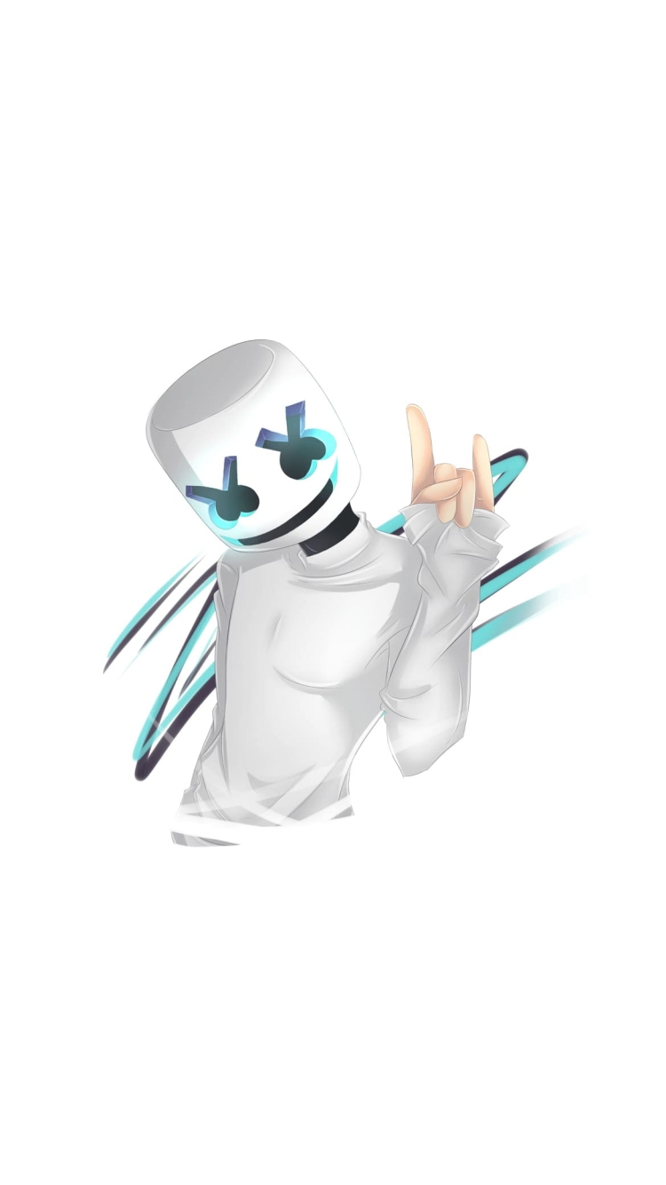 Marshmello / マシュメロの750 x 1334 / スマホ壁紙