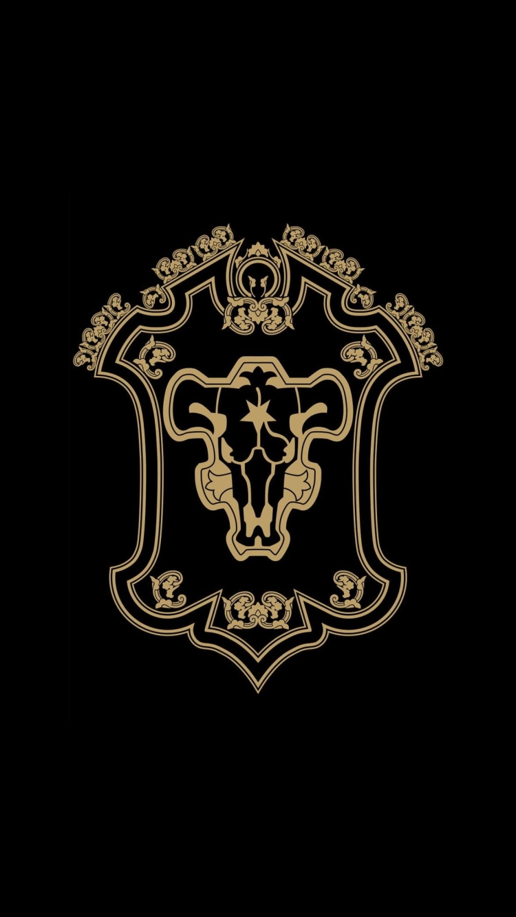 黒の暴牛 / 紋章 / ブラッククローバー / Black Cloverの750 x 1334 / スマホ壁紙