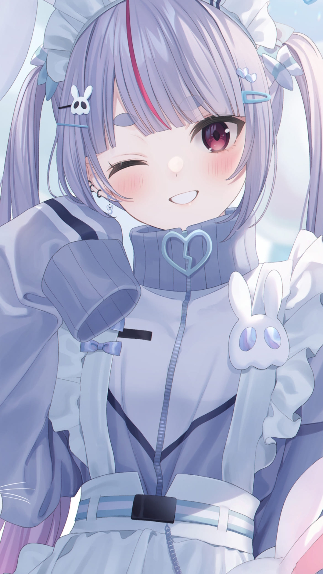 かわいい兎咲ミミ / ぶいすぽっ！/ ファンアートの1080 x 1920 / スマホ壁紙