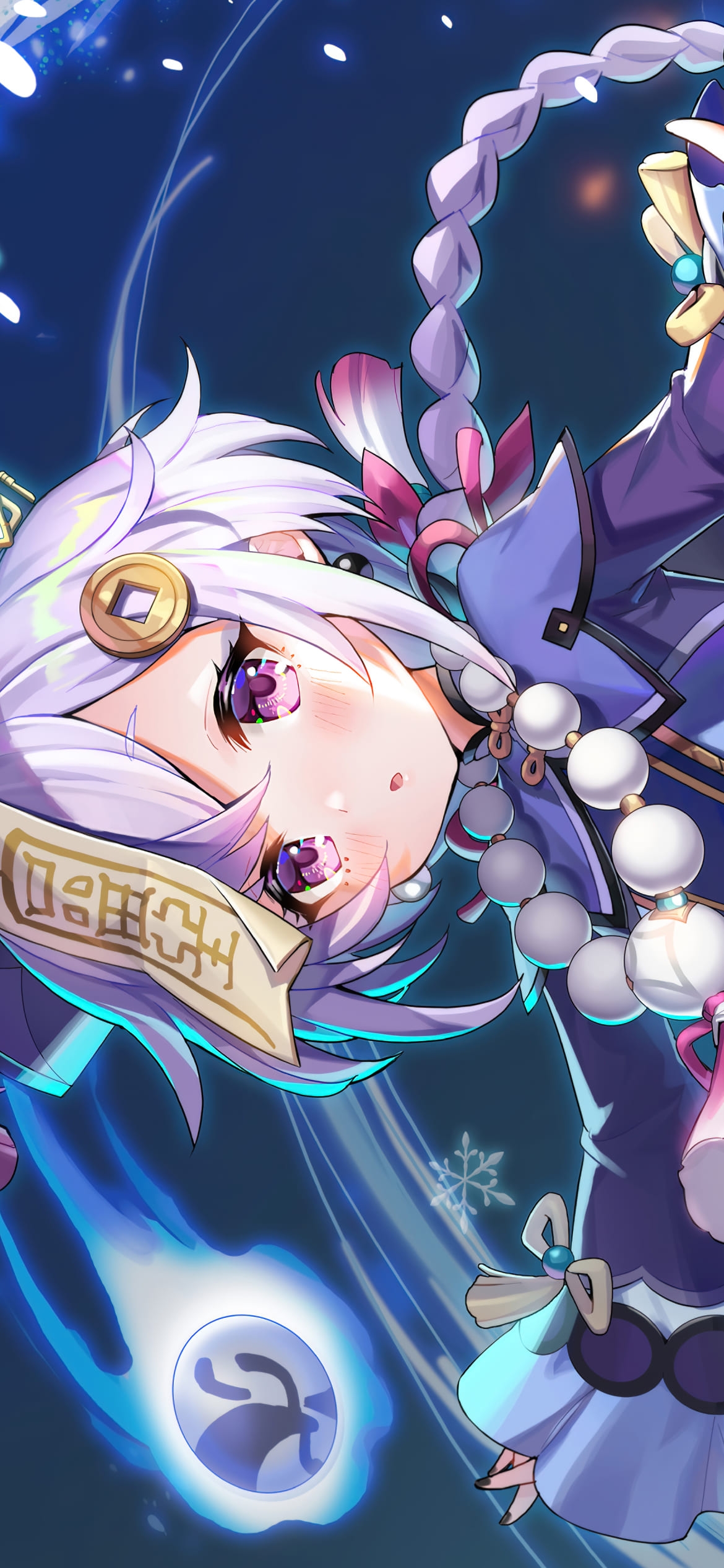 七七(ナナ) / かわいい / qiqi / 法鈴座 / 原神の1170 x 2532 / スマホ壁紙