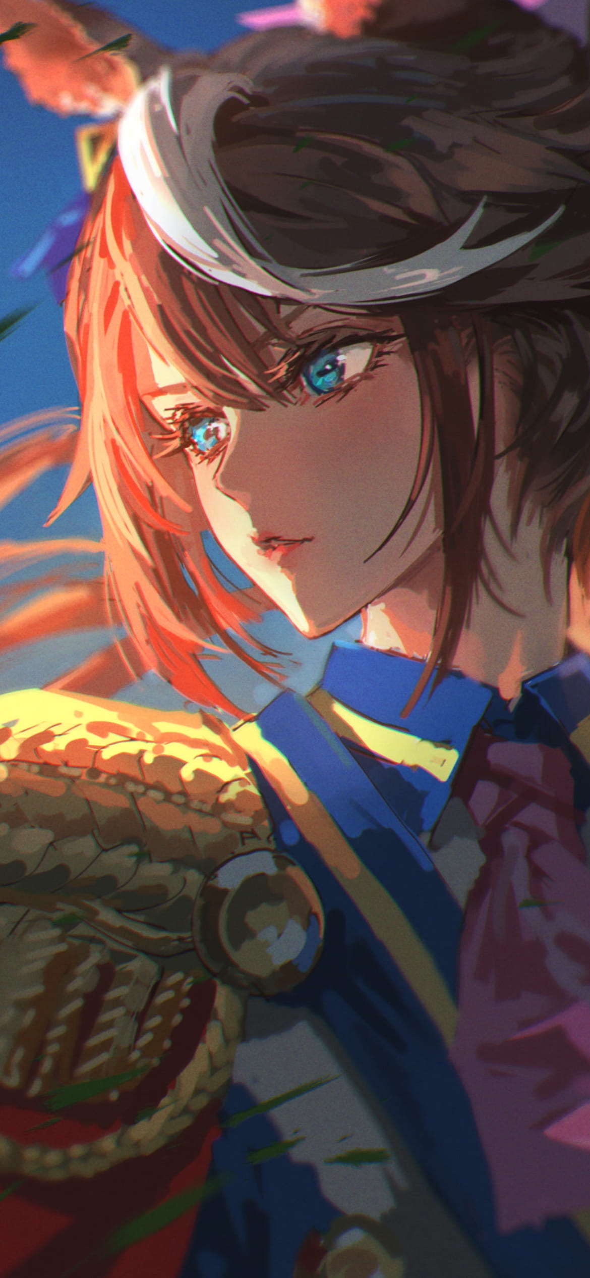 大人びた表情のトウカイテイオー / 綺麗 / ファンアート / ウマ娘の1170 x 2532 / スマホ壁紙