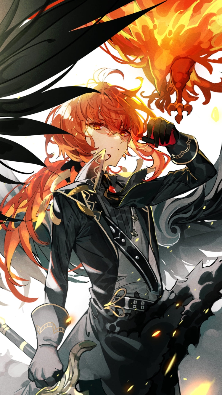 かっこいいディルック / アカツキワイナリー / 声優：小野賢章 / 原神の750 x 1334 / スマホ壁紙