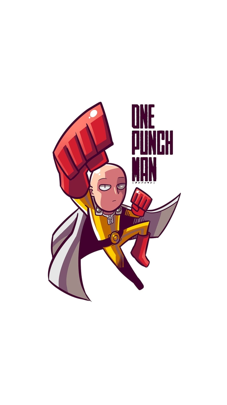 かわいいサイタマ / ファンアート / ワンパンマン / ONE PUNCH MANの750 x 1334 / スマホ壁紙
