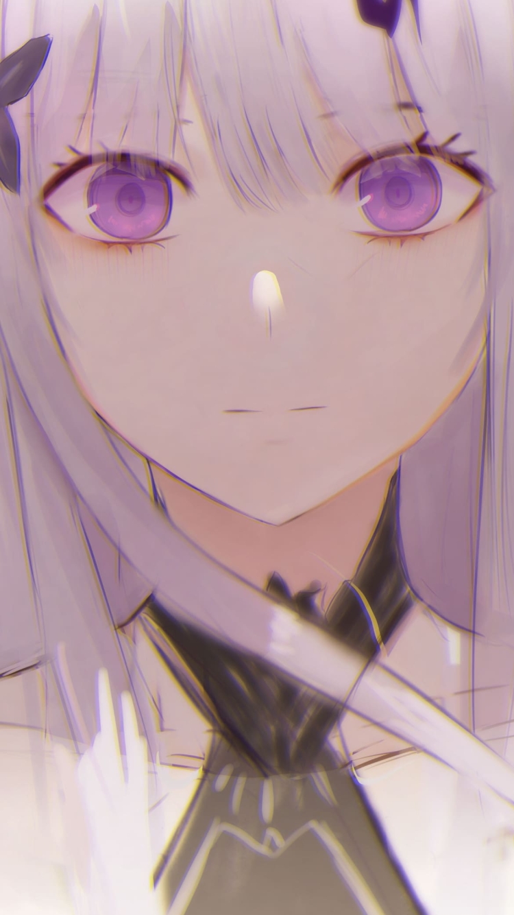 かわいいサテラ / Re:Zeroの750 x 1334 / スマホ壁紙