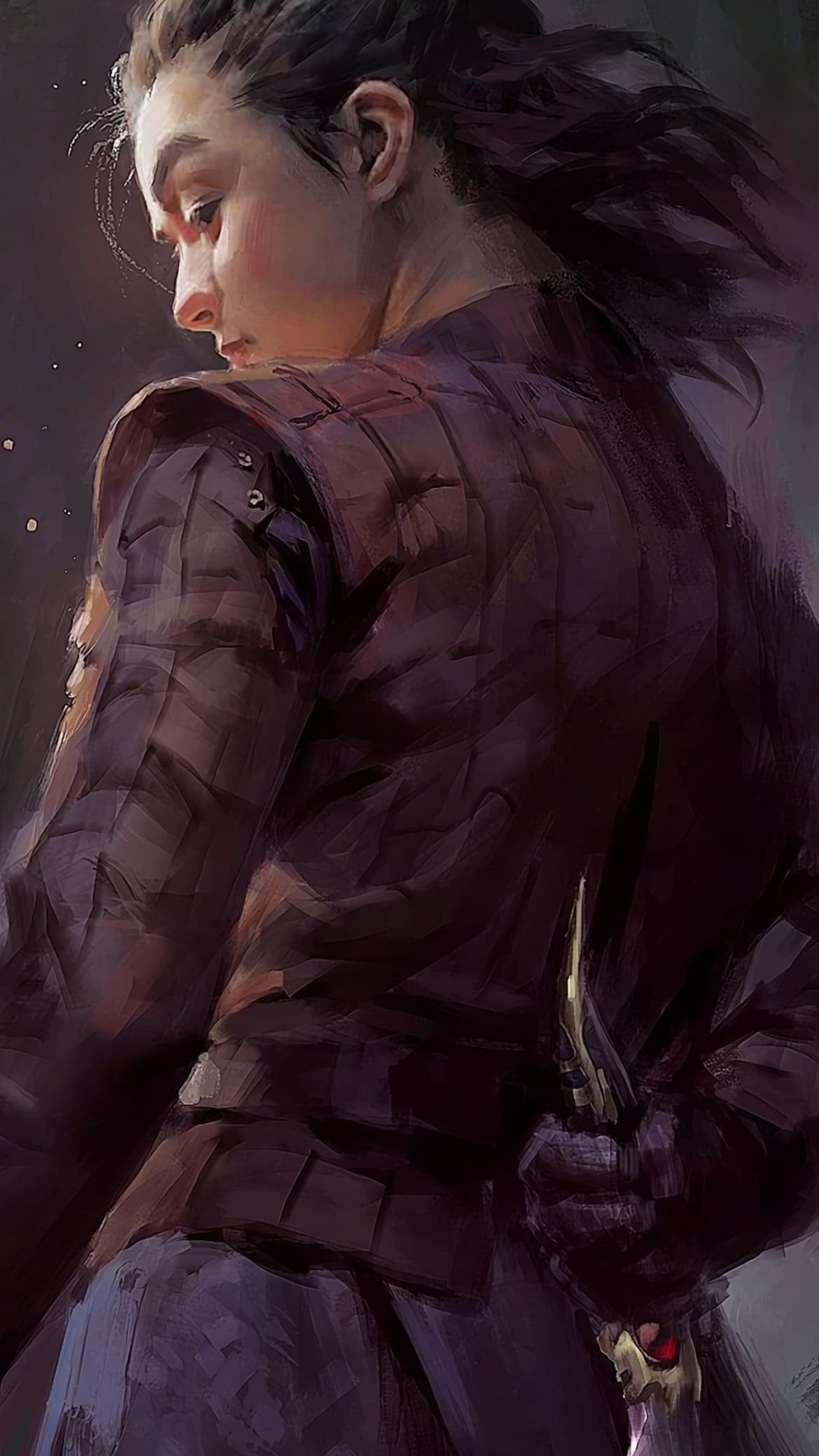 かっこいいアリア・スターク / メイジー・ウィリアムズ / GOT / ゲーム・オブ・スローンズの1080 x 1920 / スマホ壁紙