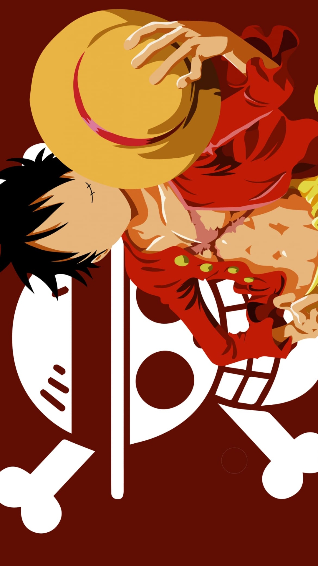 かっこいいルフィ / ベクター / ONE PIECEの1080 x 1920 / スマホ壁紙