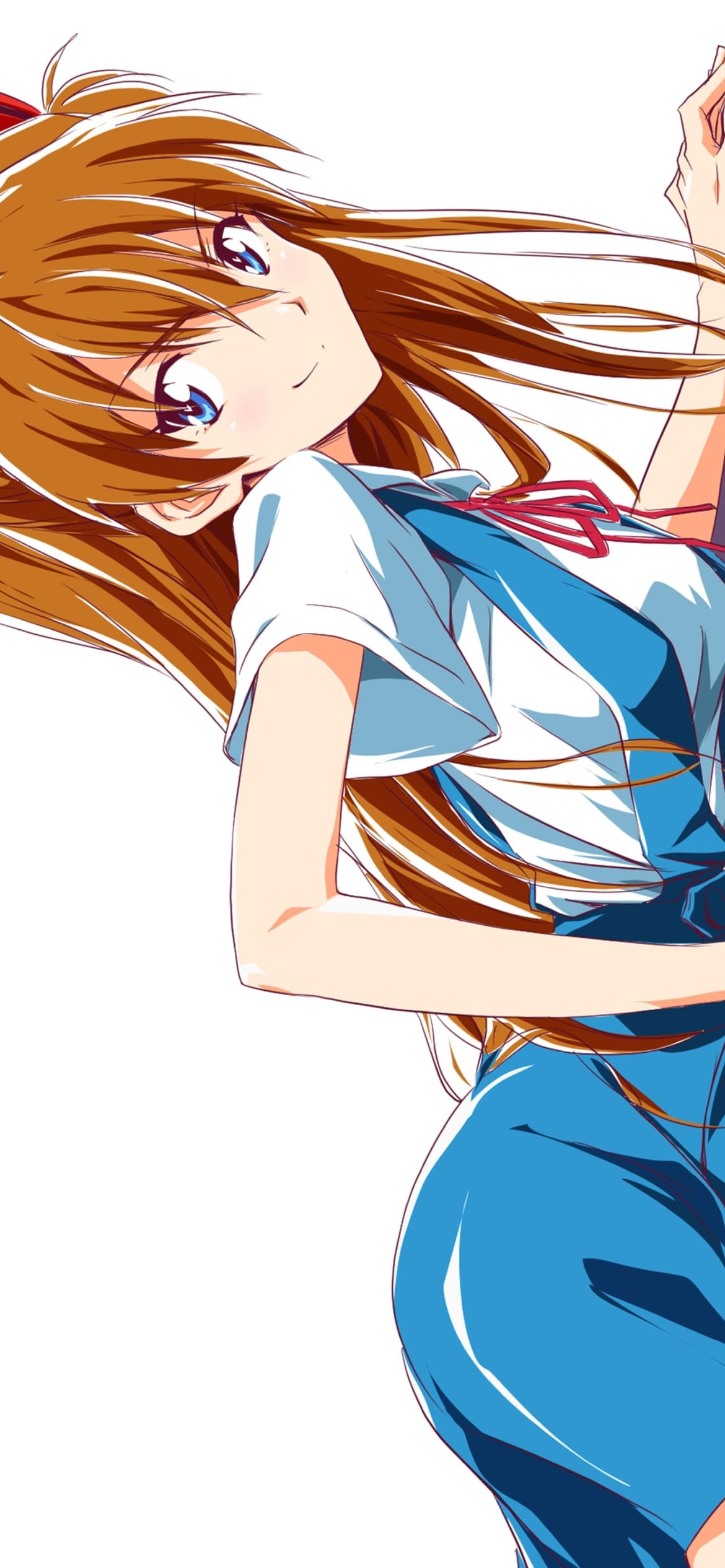 新世紀エヴァンゲリオン / NEON GENESIS EVANGELION / かわいい惣流・アスカ・ラングレー / イラスト / ファンアートの1170 x 2532 / スマホ壁紙