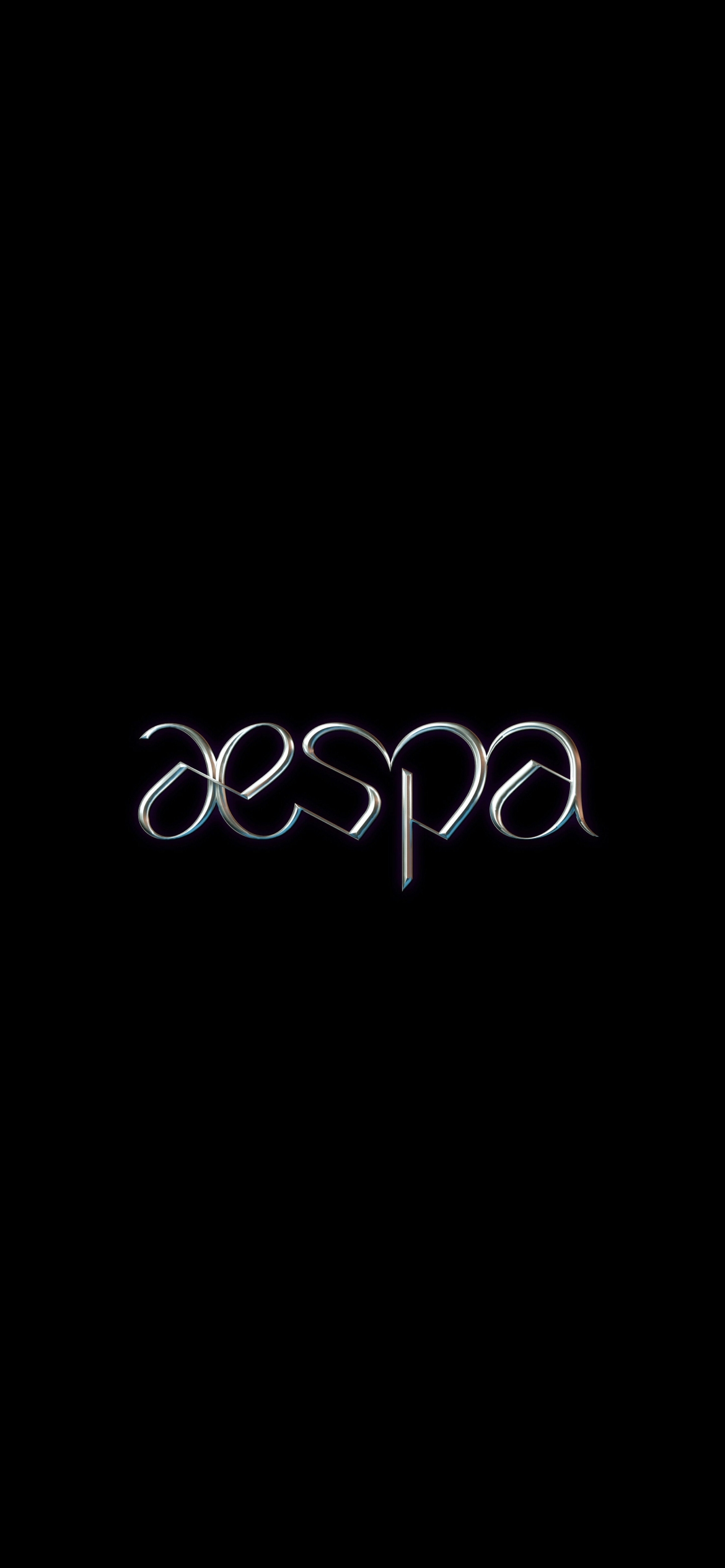aespa ロゴの1170 x 2532 / スマホ壁紙
