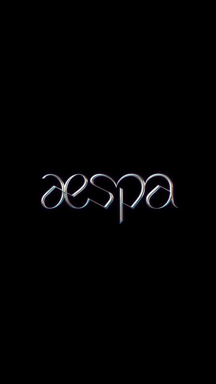 aespa ロゴの750 x 1334 / スマホ壁紙