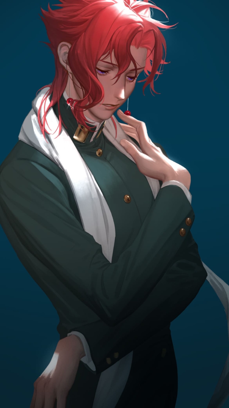 佇む花京院典明 / ジョジョの奇妙な冒険の750 x 1334 / スマホ壁紙