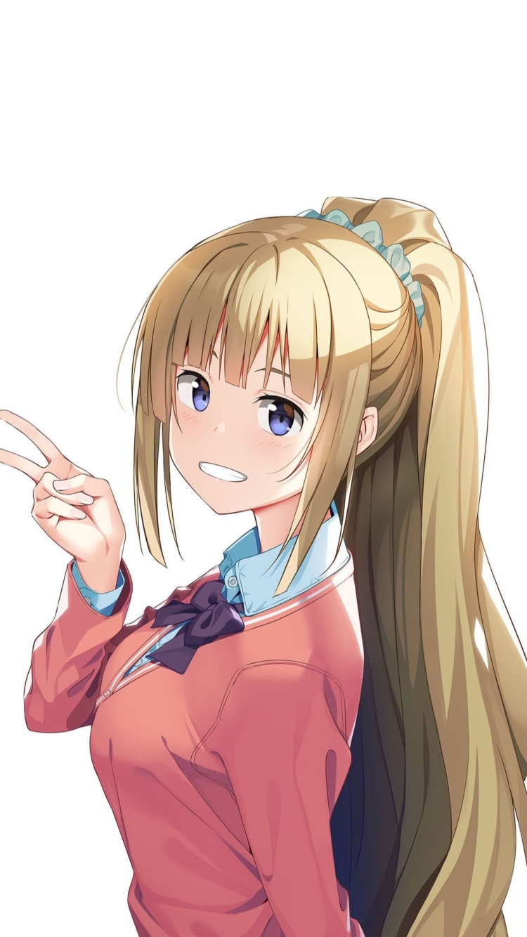 軽井沢圭 / ようこそ実力至上主義の教室へ / ヒロイン / ファンアート / イラストの750 x 1334 / スマホ壁紙