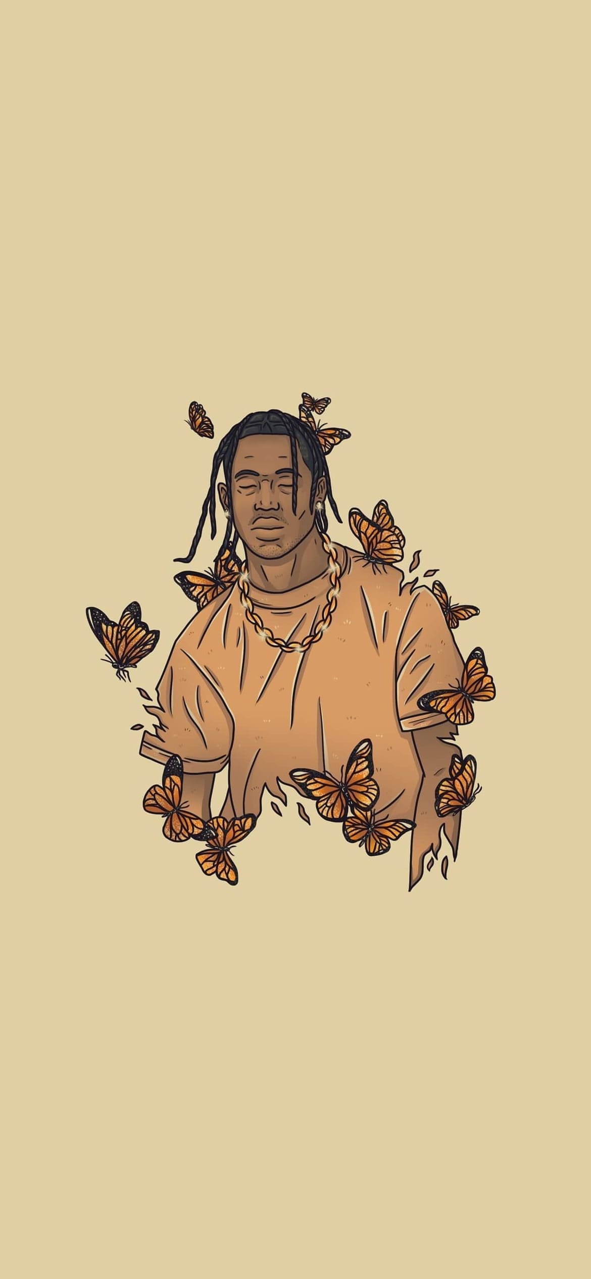 トラヴィス・スコット / Travis scott / ラッパーの1170 x 2532 / スマホ壁紙