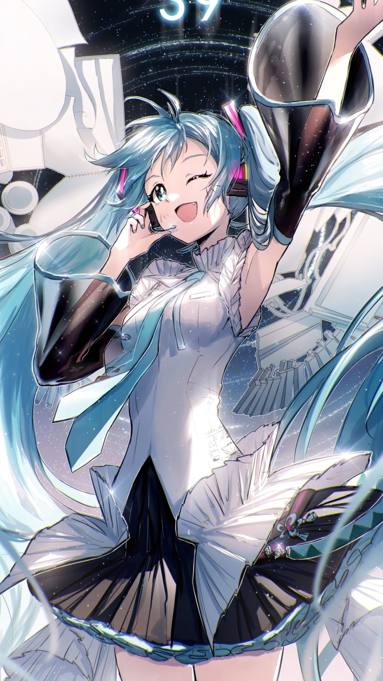 初音ミク / 生誕16周年 / ボカロの750 x 1334 / スマホ壁紙