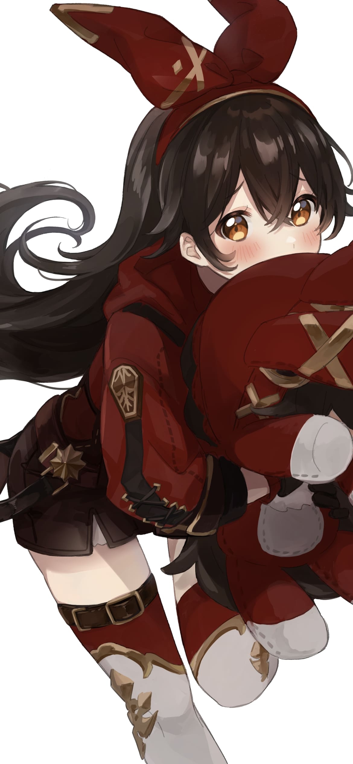 かわいいアンバー / ウサギ伯爵 / 原神の1170 x 2532 / スマホ壁紙