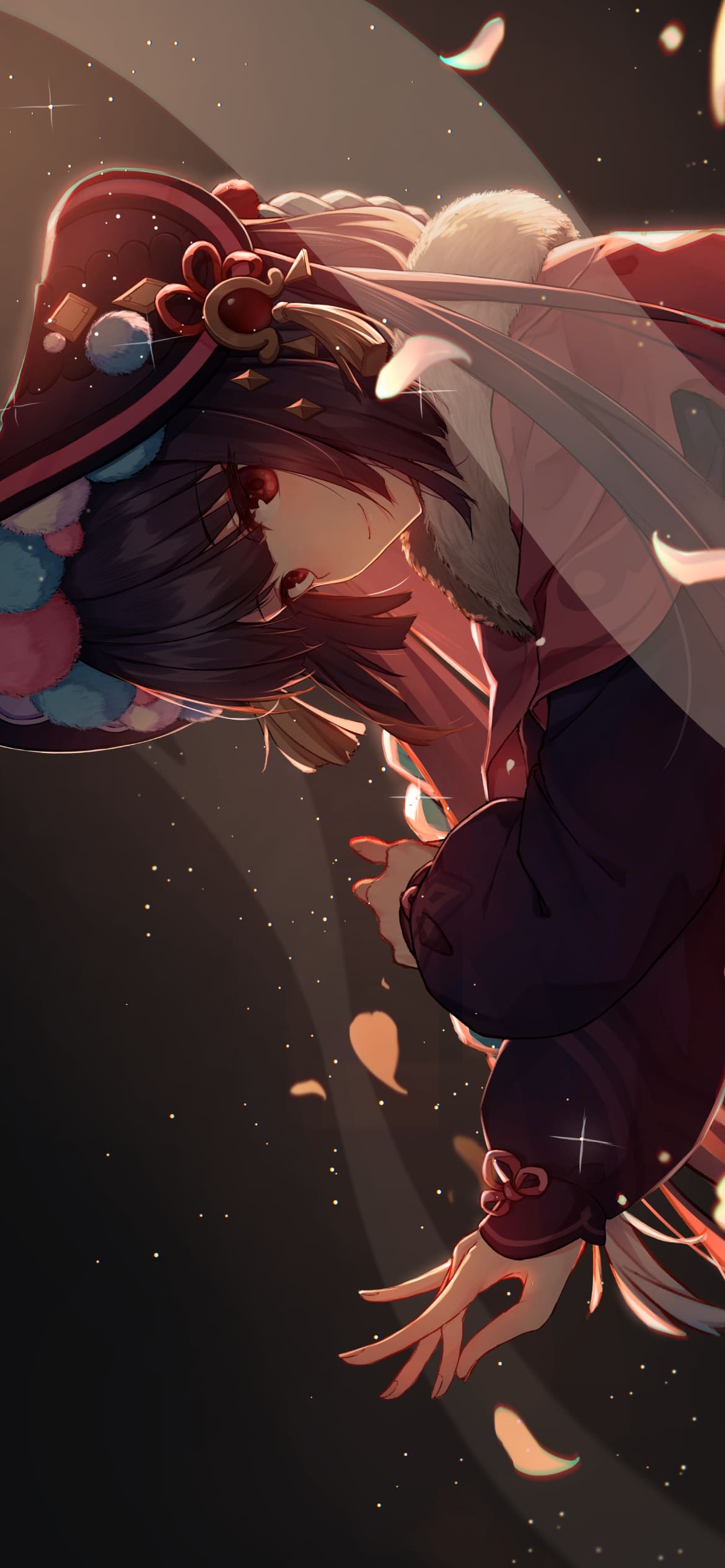 踊る雲菫（うんきん） / 劇団の座長 / 綺麗 / 原神の1170 x 2532 / スマホ壁紙