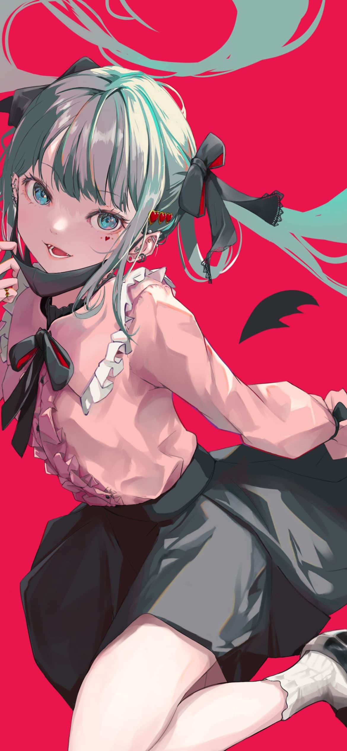ヴァンパイアのかわいい初音ミク / deco*27 / ボカロ / ボーカロイドの1170 x 2532 / スマホ壁紙