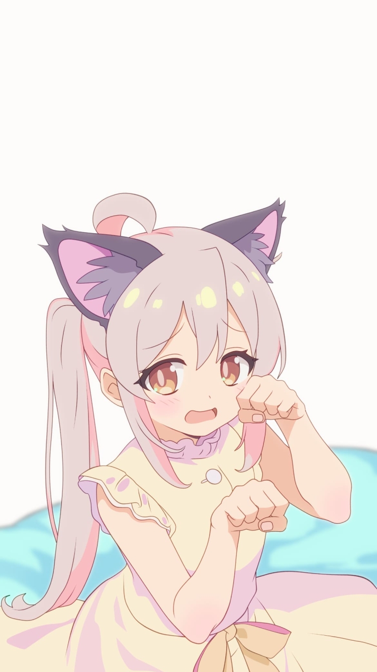 ポーズを取っている泣きそうな緒山まひろ / お兄ちゃんはおしまい! / ファンアート / イラストの750 x 1334 / スマホ壁紙