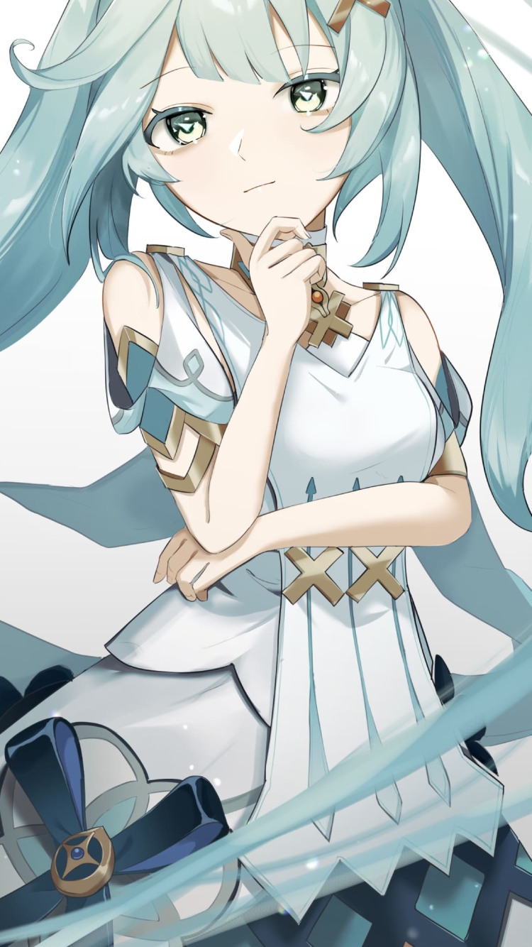 顎に手をあてるファルザン / 原神の750 x 1334 / スマホ壁紙