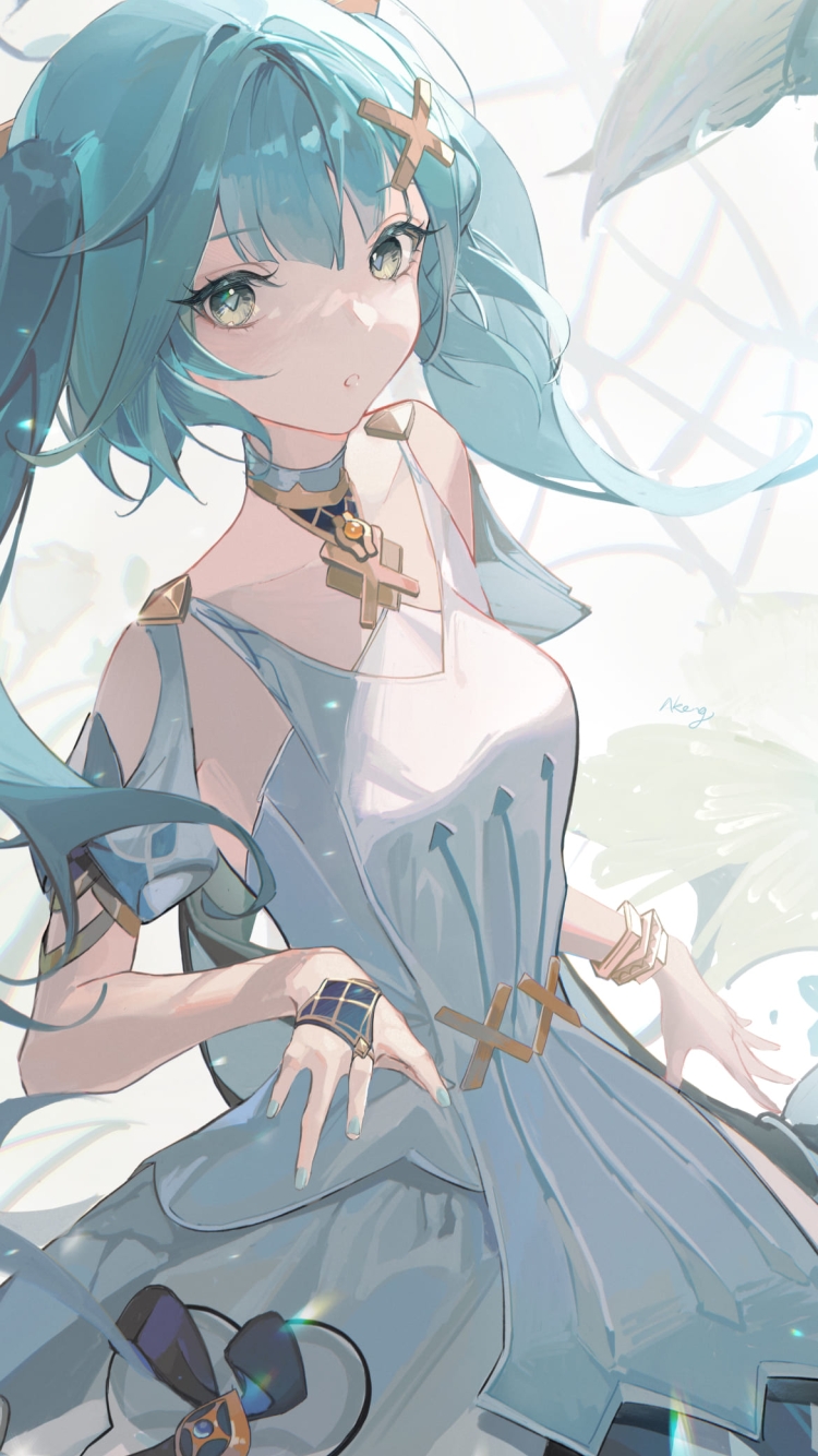 手を広げるファルザン / かわいい / 原神の750 x 1334 / スマホ壁紙