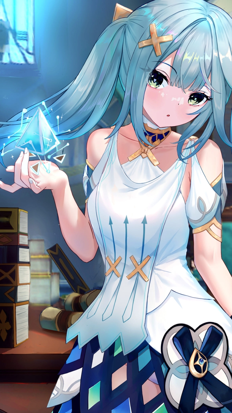 机に手をつくかわいいファルザン / スメール / 風 / 原神の750 x 1334 / スマホ壁紙