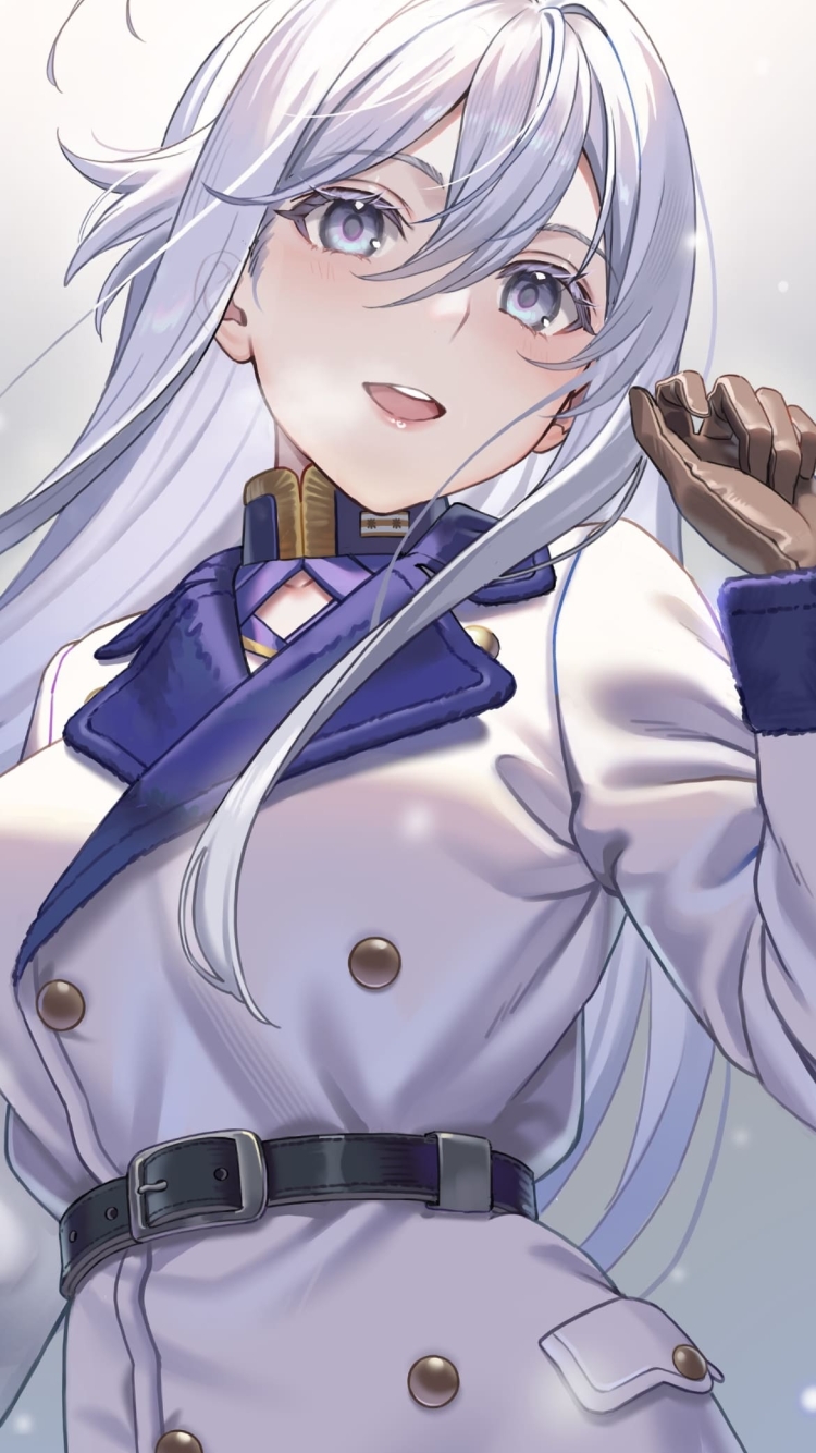笑顔のヴラディレーナ・ミリーゼ / 86―エイティシックス― / ファンアート / イラストの750 x 1334 / スマホ壁紙