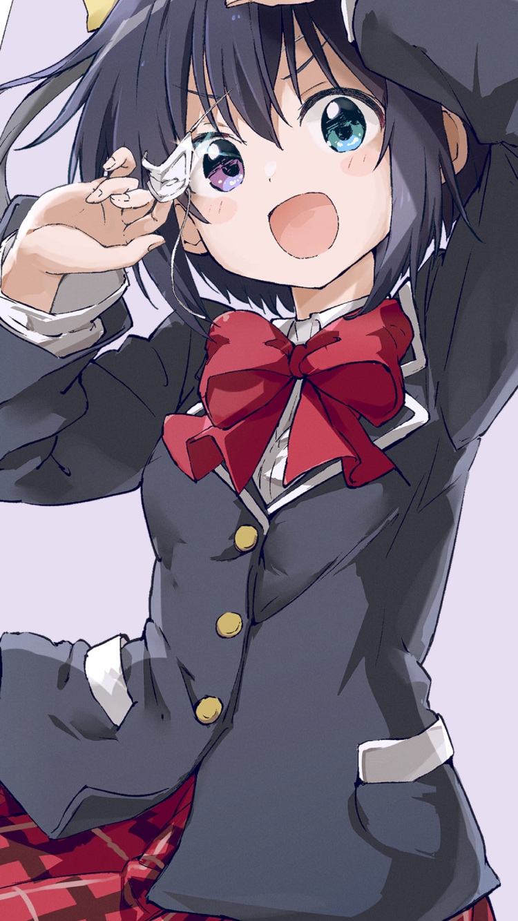 かわいい小鳥遊六花（たかなしりっか） / 中二病でも恋がしたい! / ファンアート / イラストの750 x 1334 / スマホ壁紙