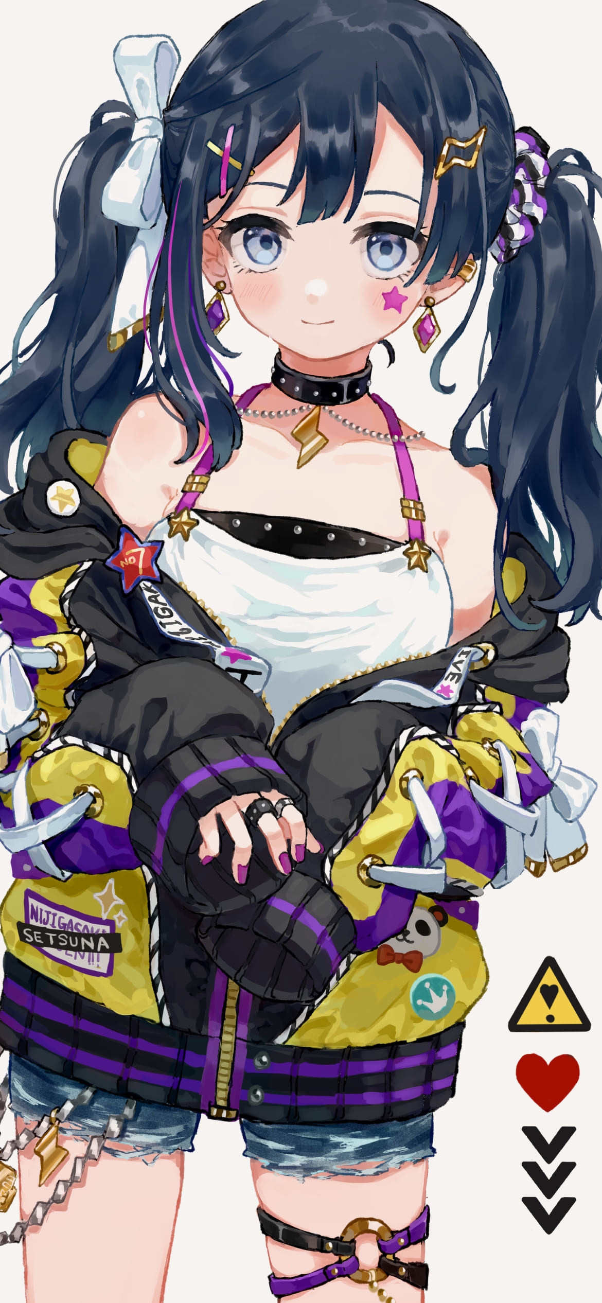 パンクな衣装のかわいい優木せつ菜 / 虹ヶ咲学園スクールアイドル同好会の1170 x 2532 / スマホ壁紙