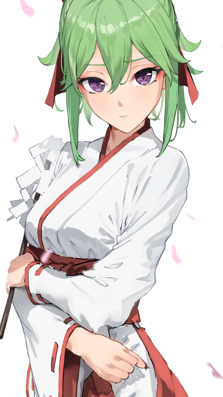 腰に手をあてたかわいい久岐忍 / 原神の750 x 1334 / スマホ壁紙