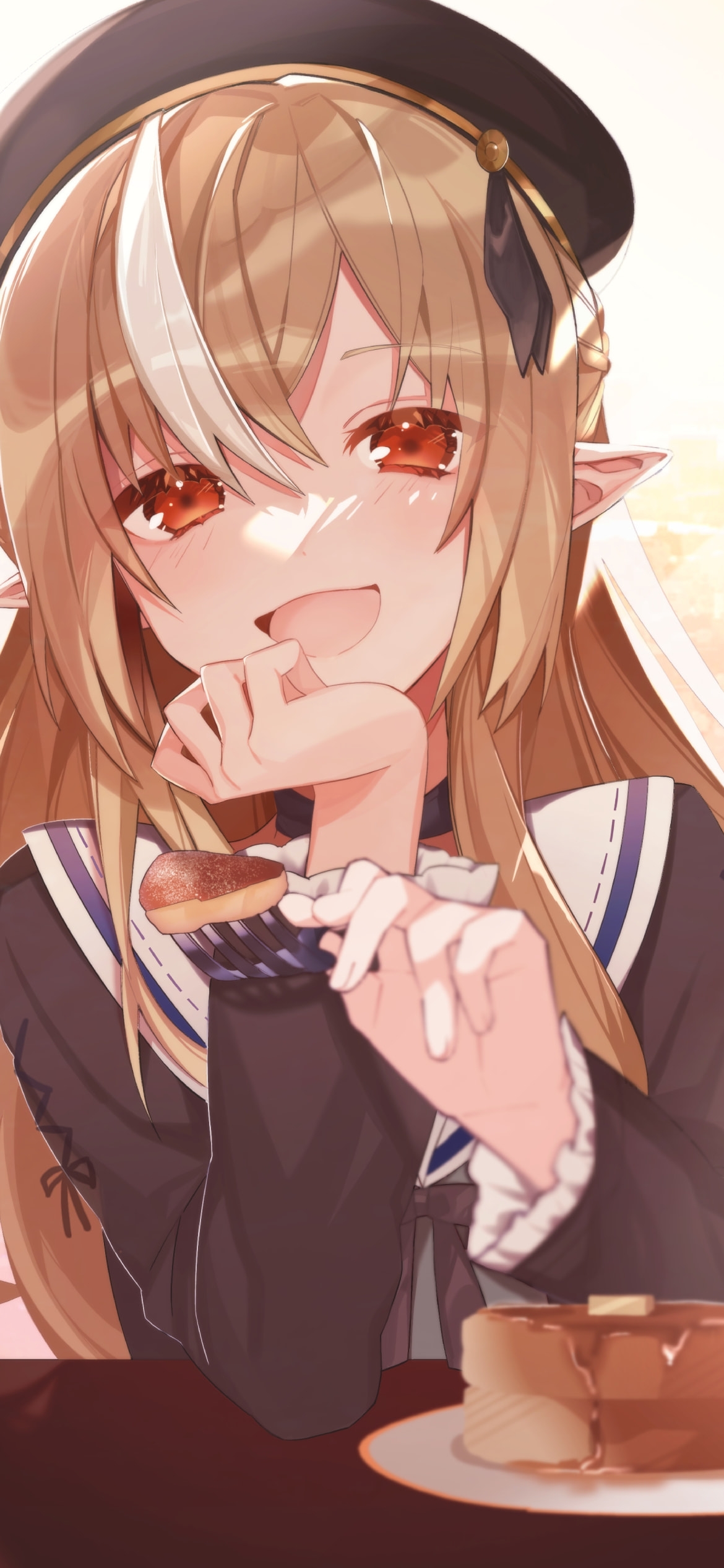 パンケーキと不知火フレア / ホロライブ / バーチャルYouTuberの1170 x 2532 / スマホ壁紙