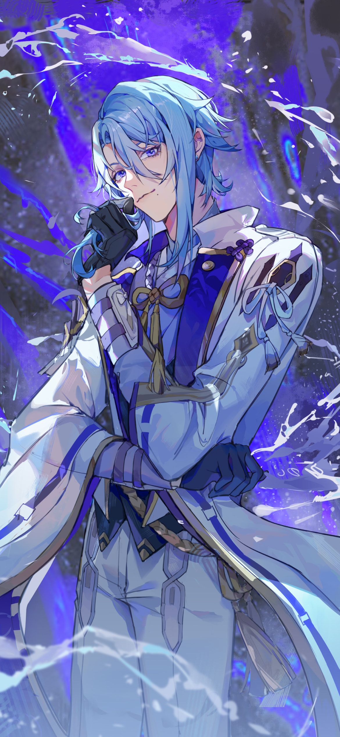 考え込む神里綾人 / 原神の1170 x 2532 / スマホ壁紙