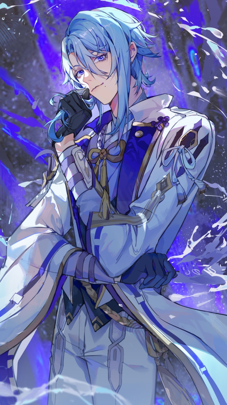 考え込む神里綾人 / 原神の750 x 1334 / スマホ壁紙